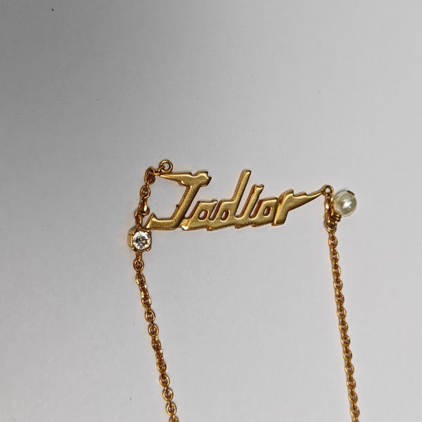 J'adior Metal Gold Necklace