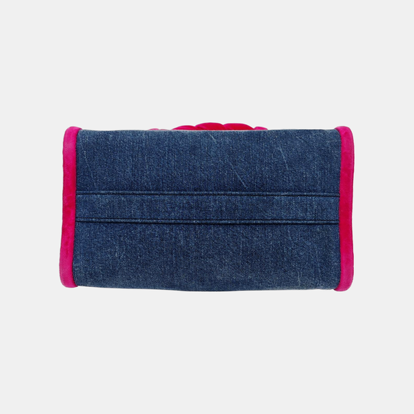 Fabric Shoulder Bag Blue