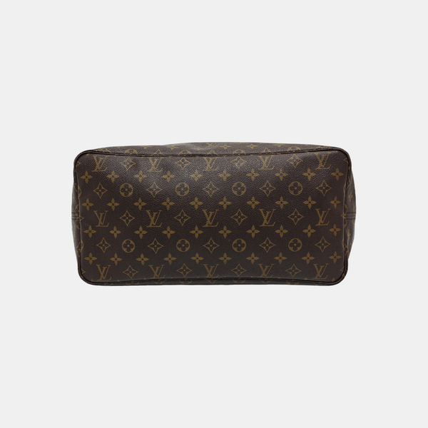 NEVERFULL GM Monogram Coated Canvas Brown