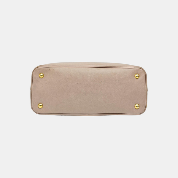Galleria Medium Saffiano Calfskin Beige