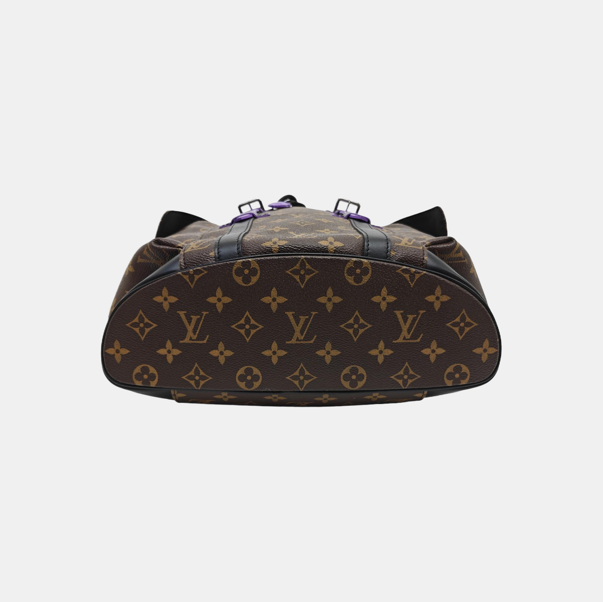 CHRISTOPHER PM Monogram Coated Canvas Brown