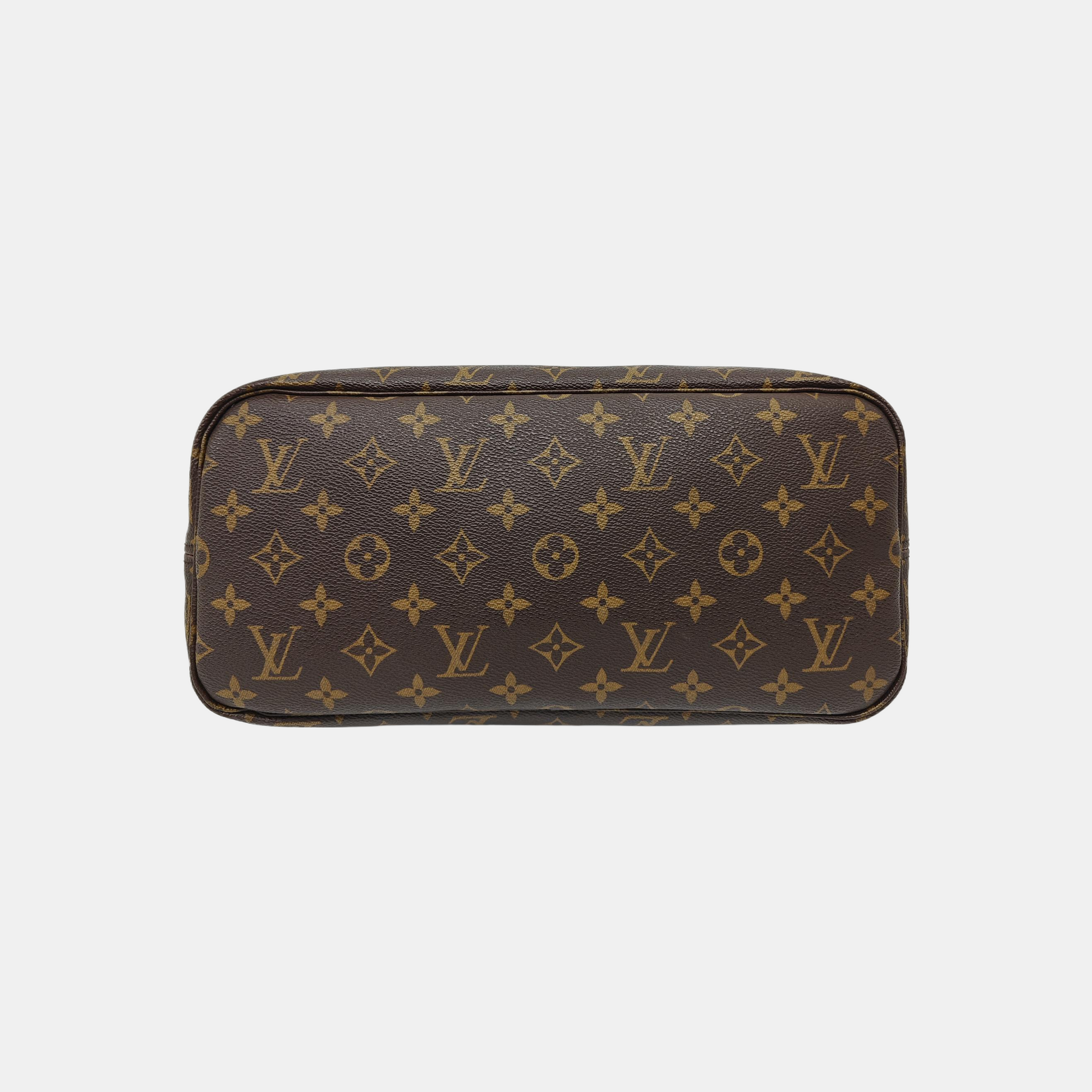 NEVERFULL MM Monogram Coated Canvas Brown
