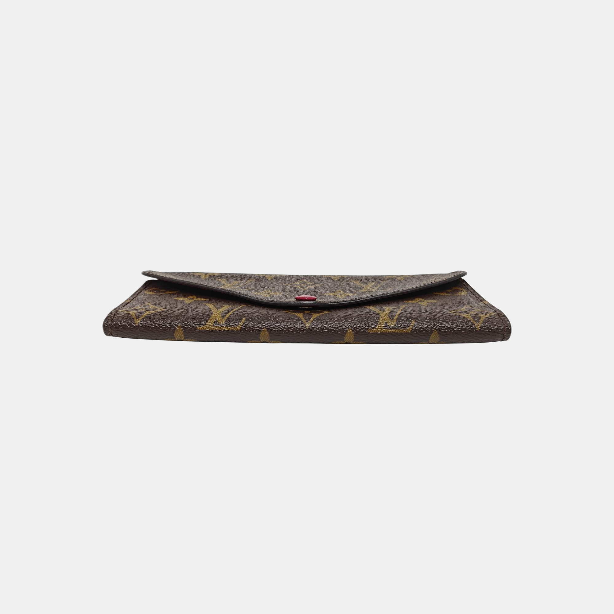JOSÉPHINE Monogram Coated Canvas Brown Wallet