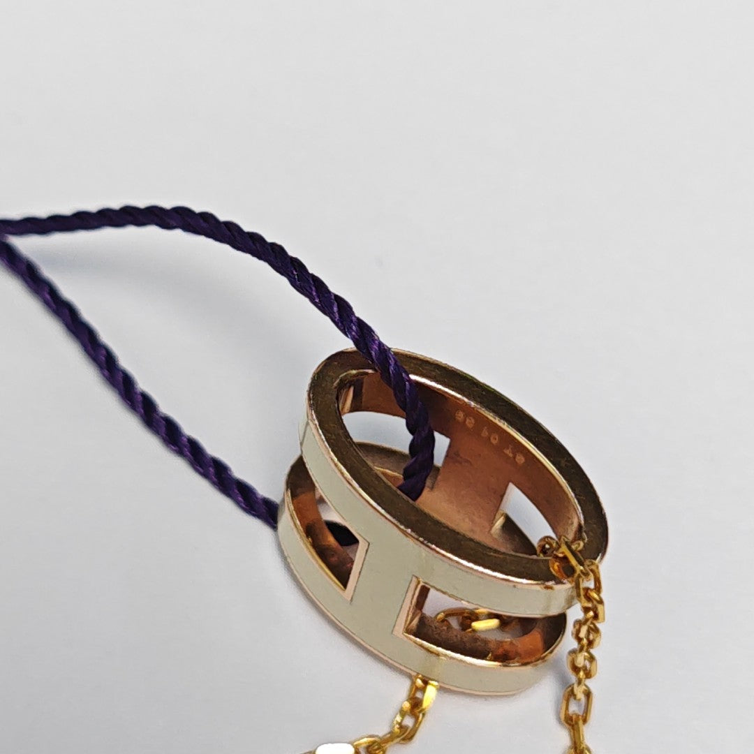 Pop H Metal Gold Necklace