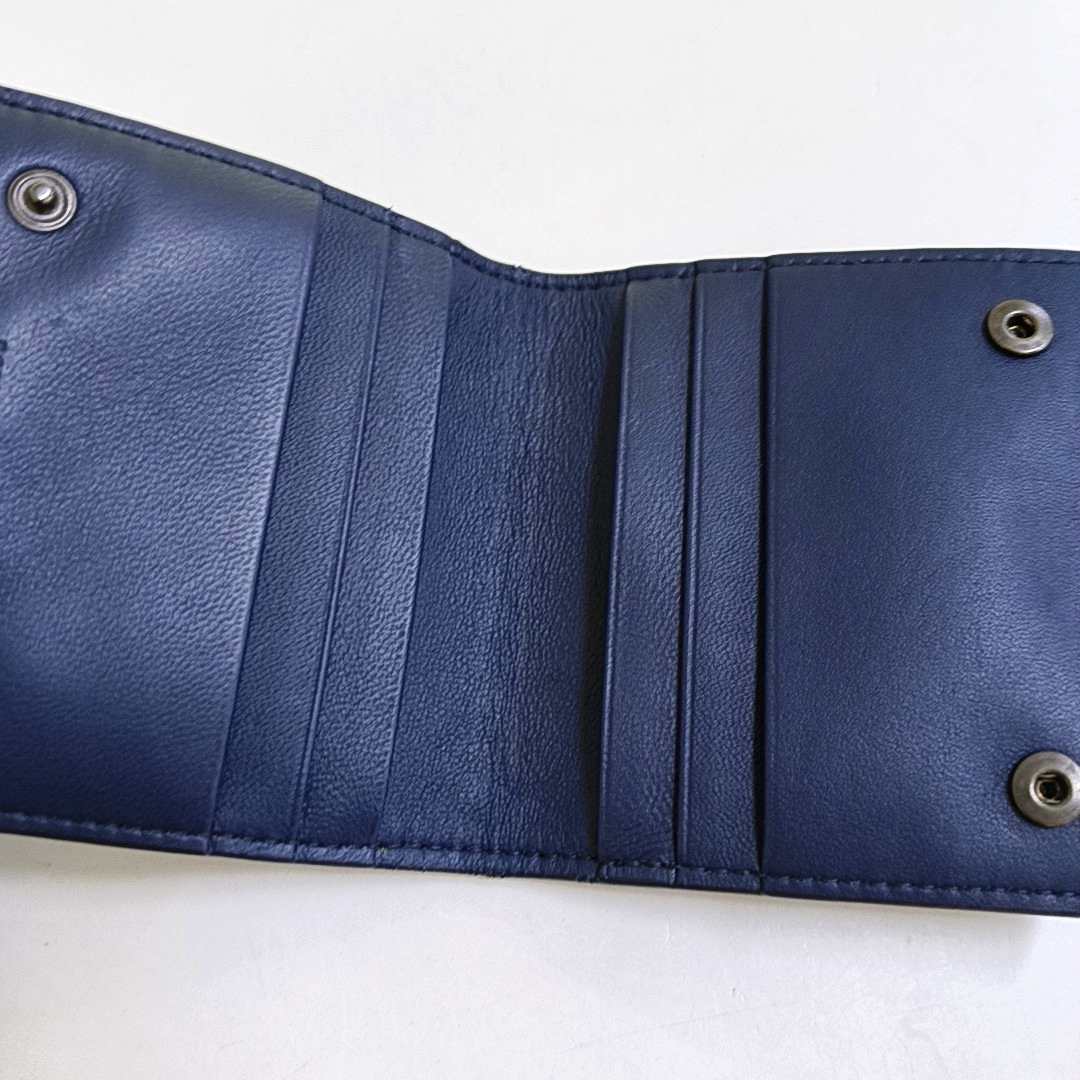 Lambskin Blue Card Holder