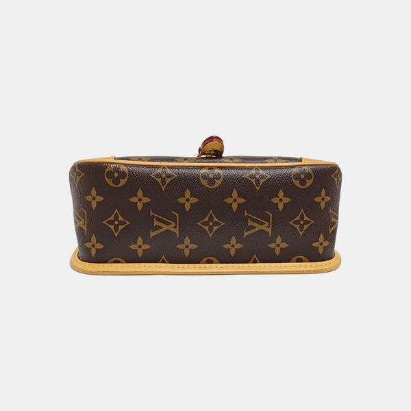 DIANE Monogram Coated Canvas Brown