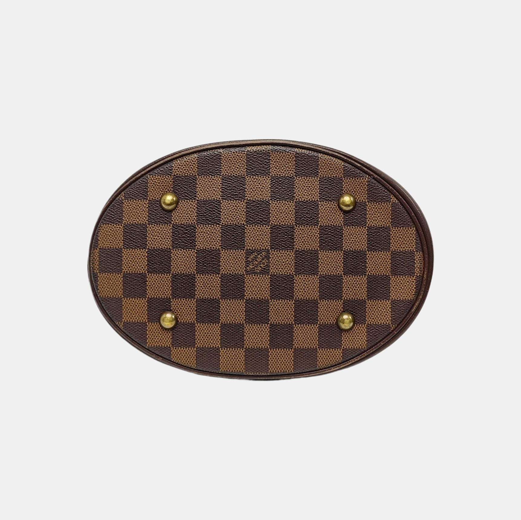 BUCKET PM Damier Ebene Coated Canvas Brown