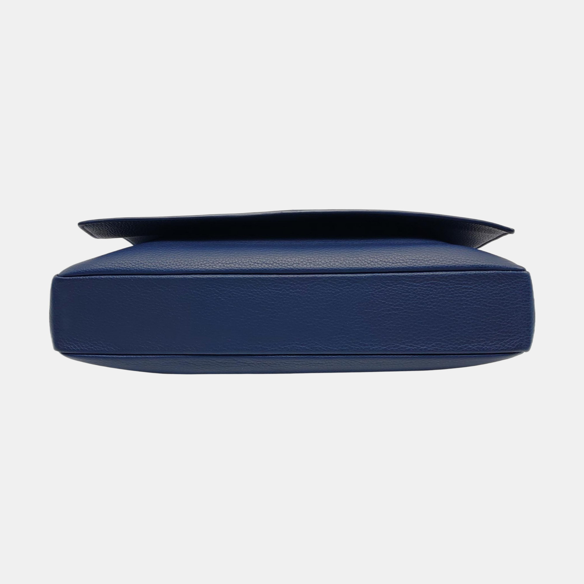 Calfskin Shoulder Bag Blue