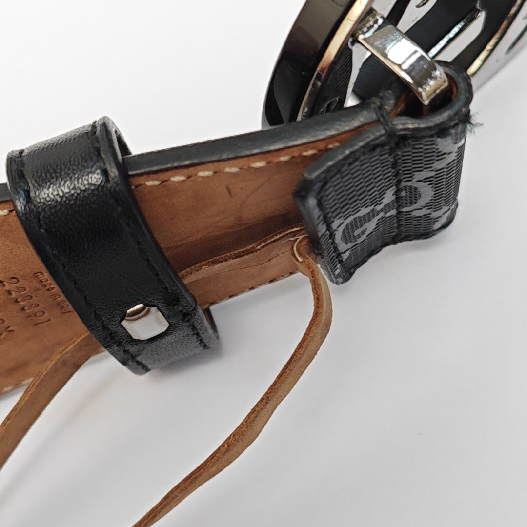 Coated Canvas Belt Black
