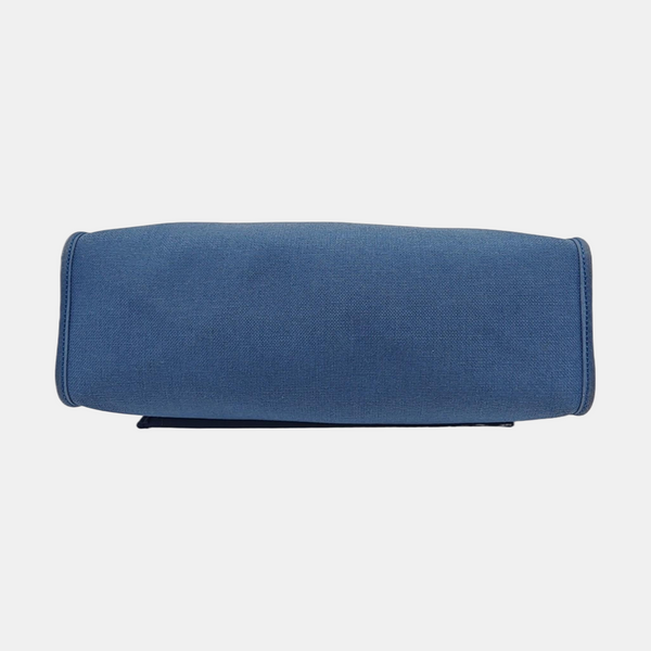 Authenticated pre-owned  Herbag 31 Canvas Blue - Shoulder Bag at Looply