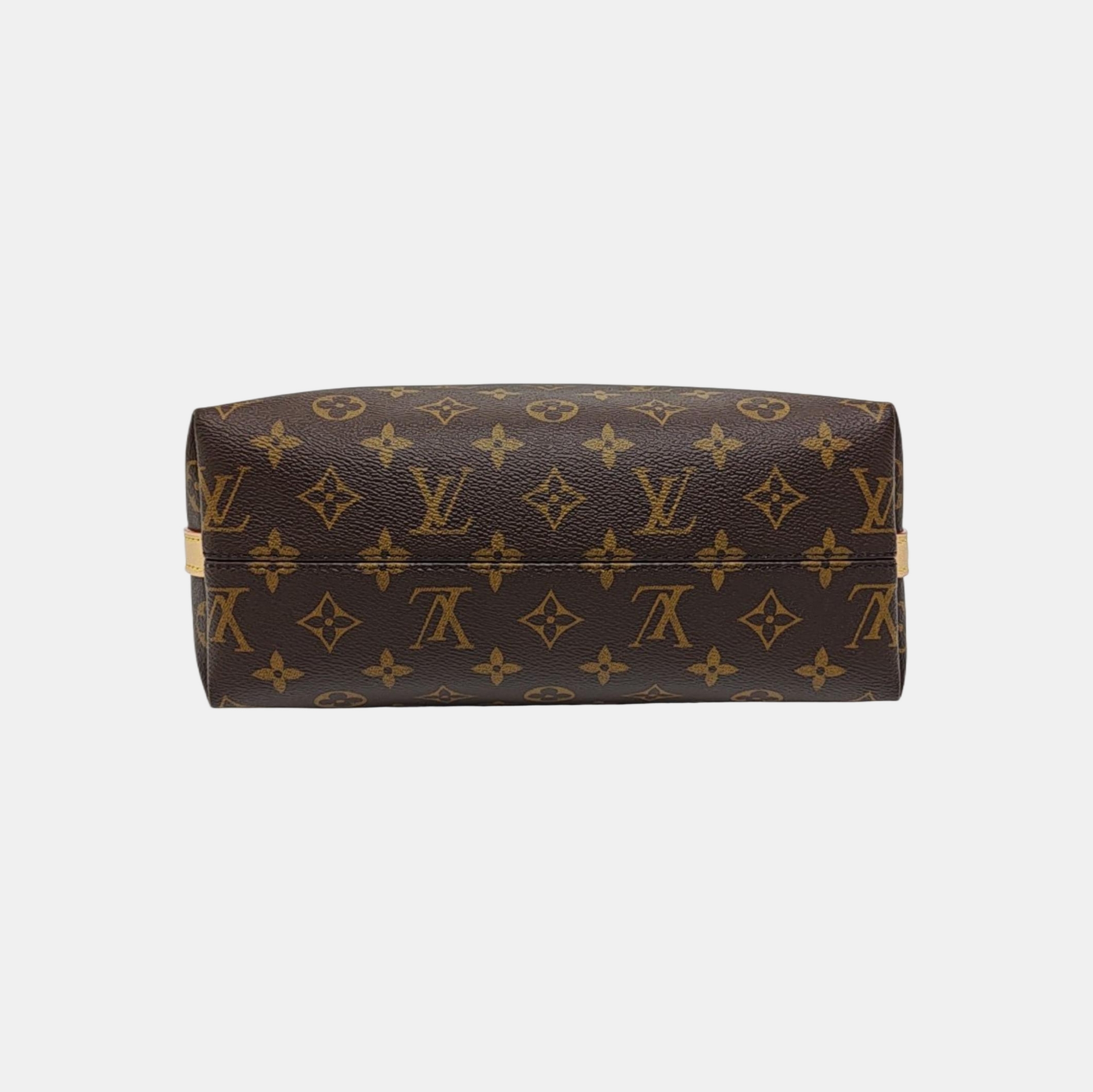 Monogram Coated Canvas Shoulder Bag Brown