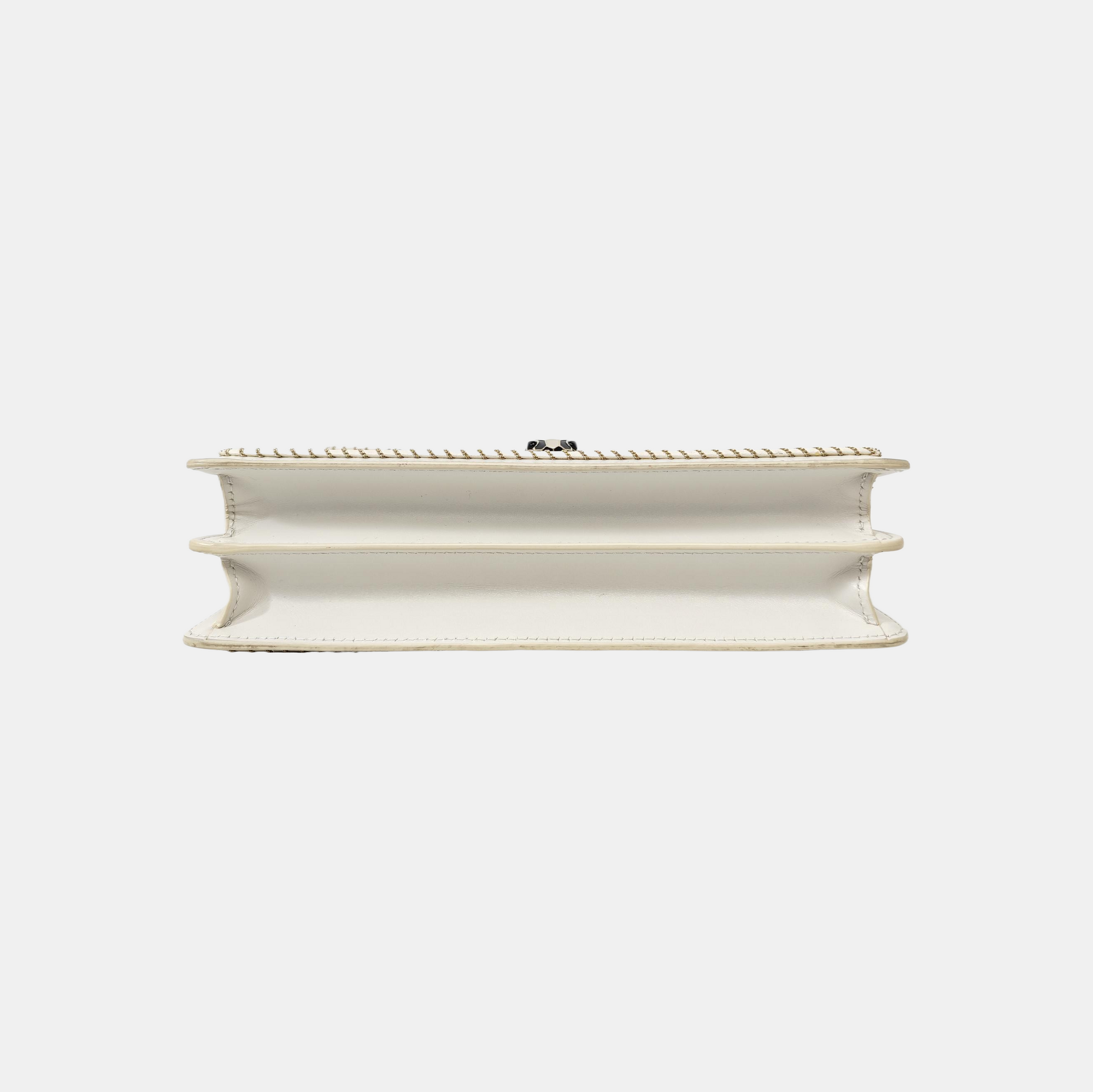 SERPENTI FOREVER Medium Calfskin White