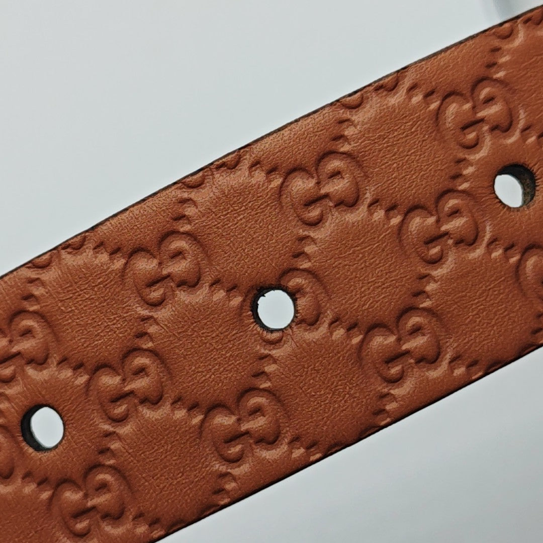 Leather Belt Orange