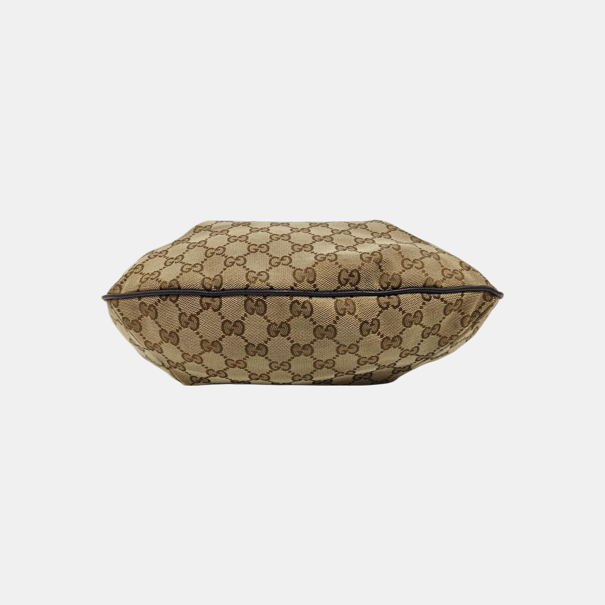 Monogram Canvas Shoulder Bag Beige