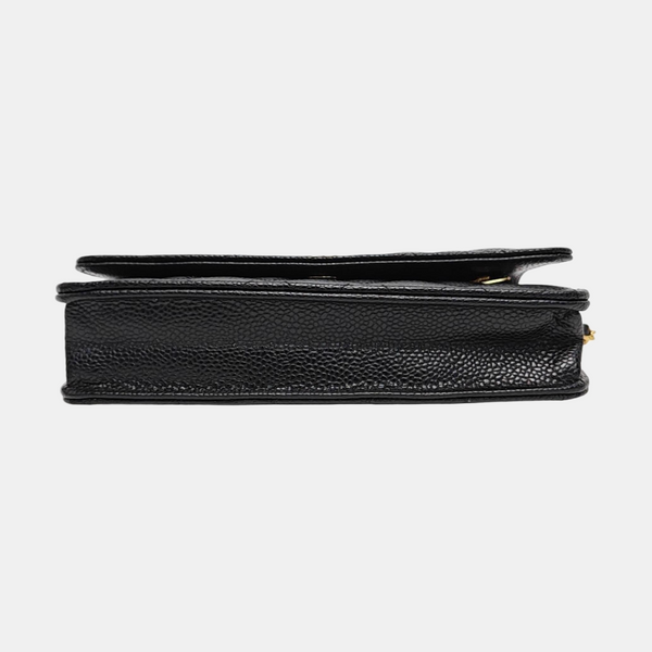 WOC Quilted Grained Calfskin Black