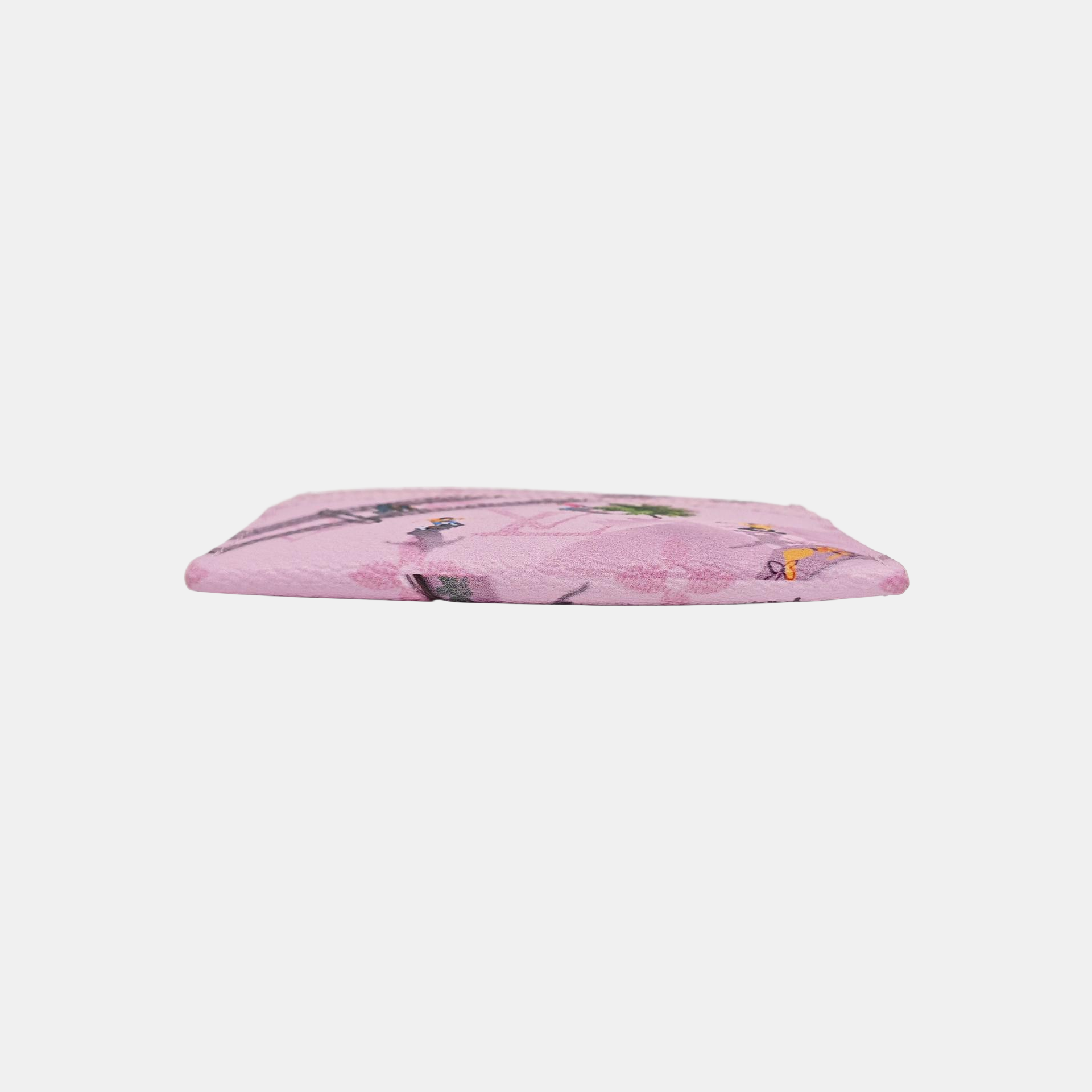 DOUBLE Monogram Coated Canvas Pink Card Holder