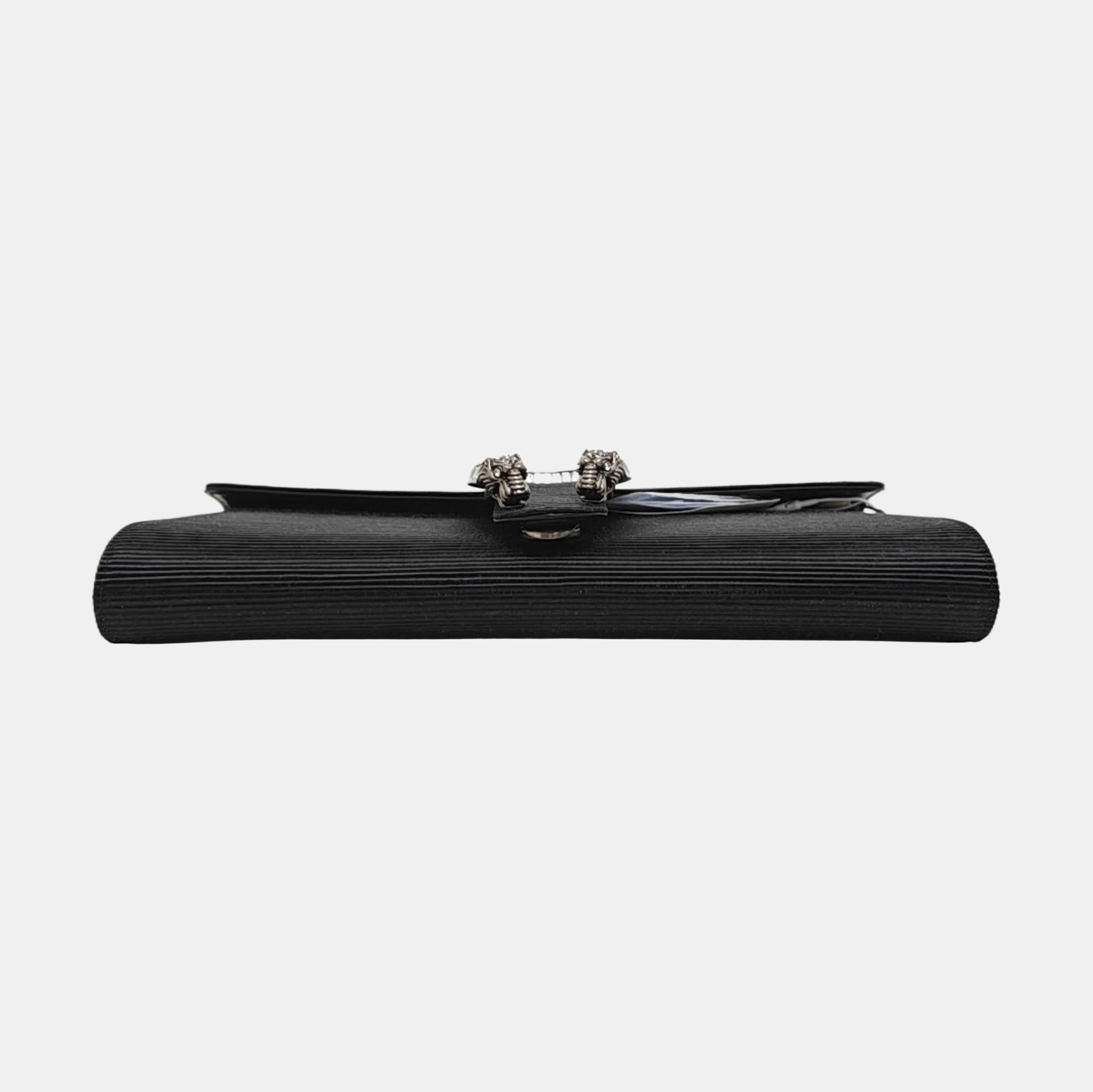 Dionysus Small Silk Satin Black