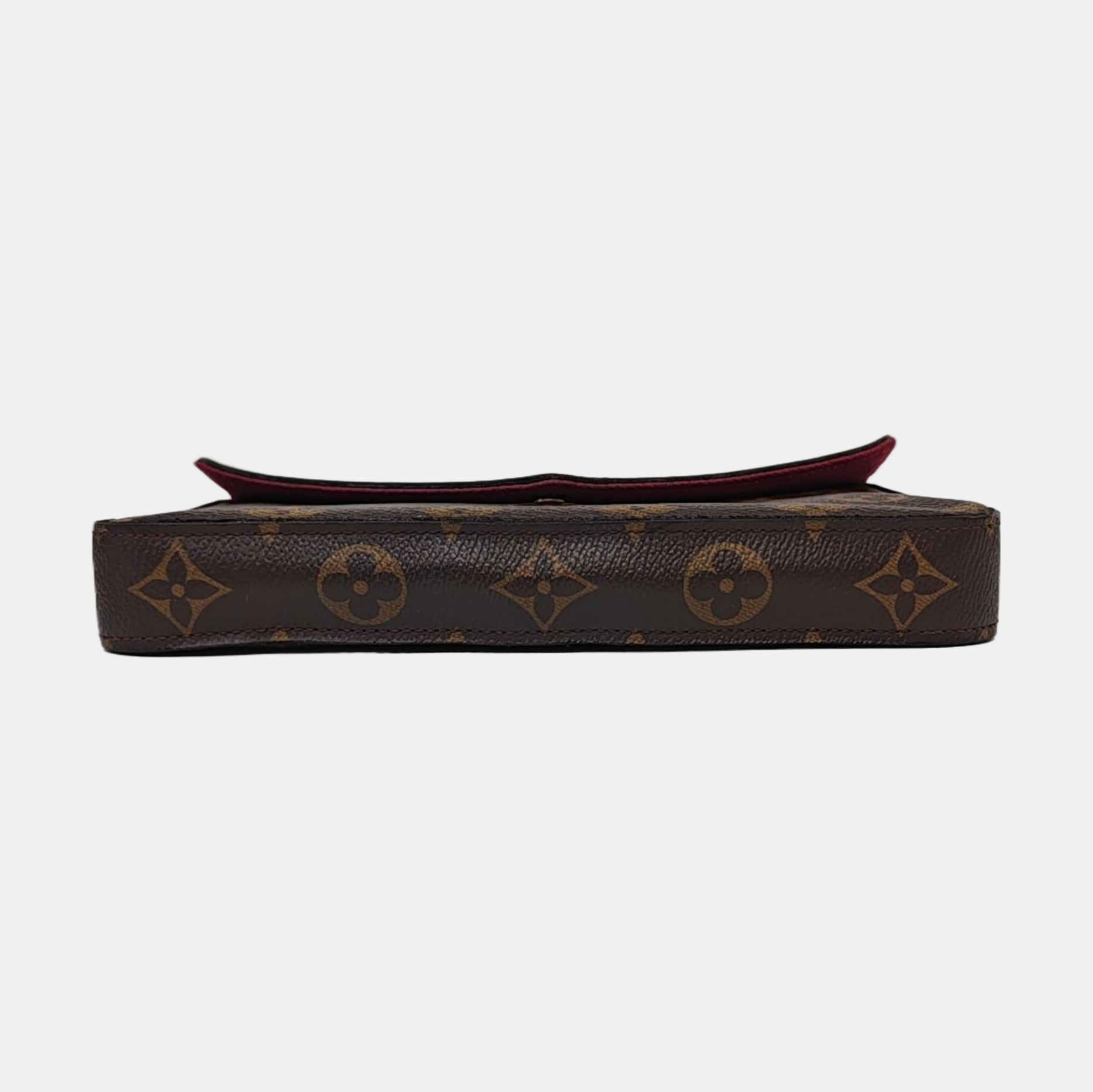 Authenticated pre-owned  FÉLICIE Monogram Coated Canvas Brown - Crossbody Bag at Looply