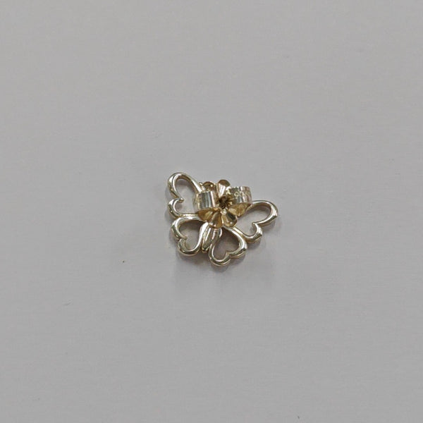 Pendientes de botón de plata de ley 925