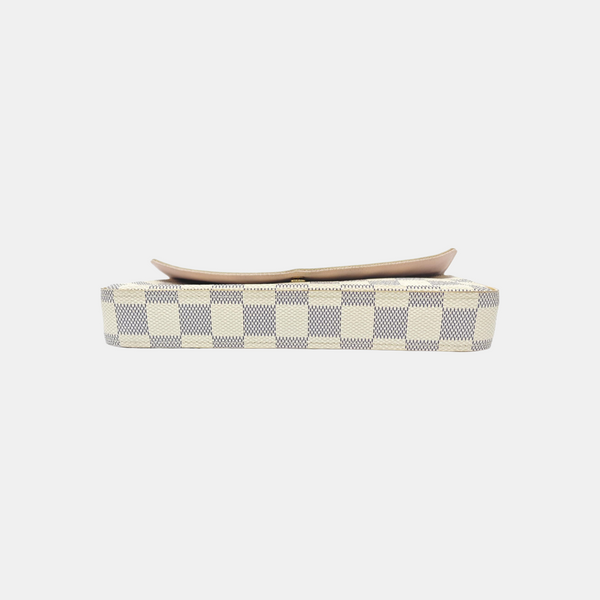 FÉLICIE Damier Azur Coated Canvas White