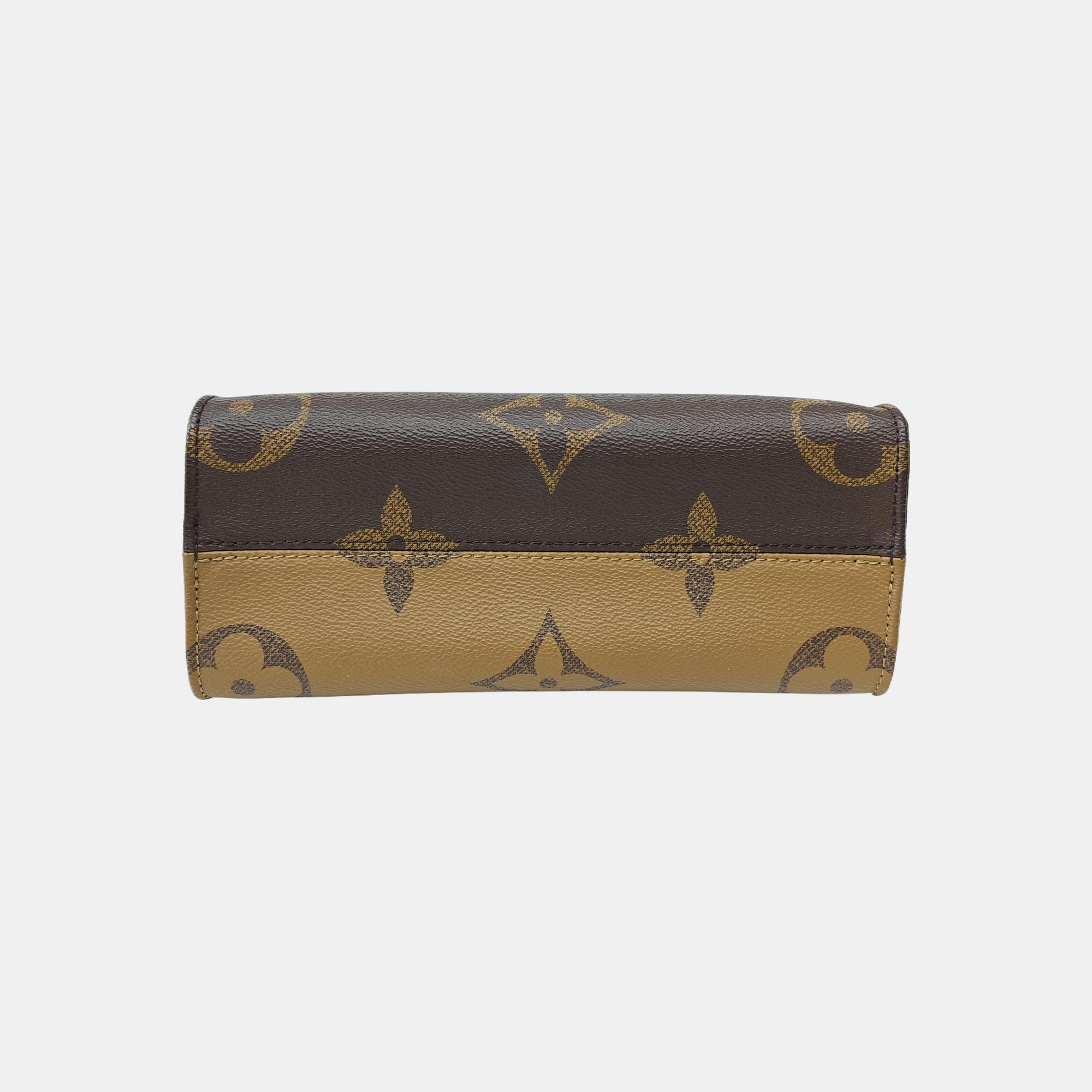 ONTHEGO PM Monogram Coated Canvas Brown