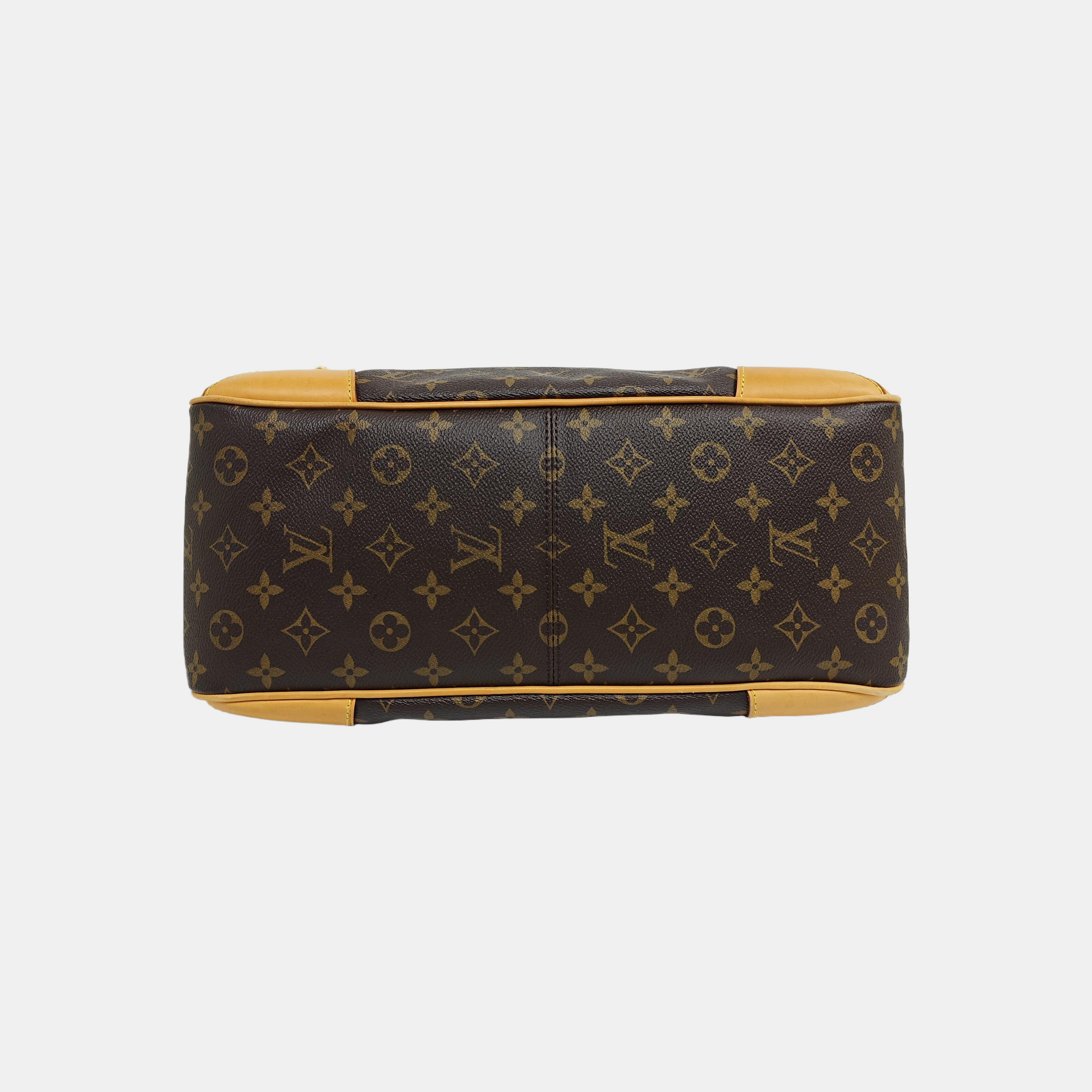 ESTRELA MM Monogram Coated Canvas Brown
