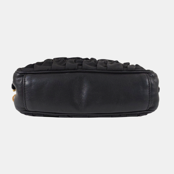 Nylon Shoulder Bag Black