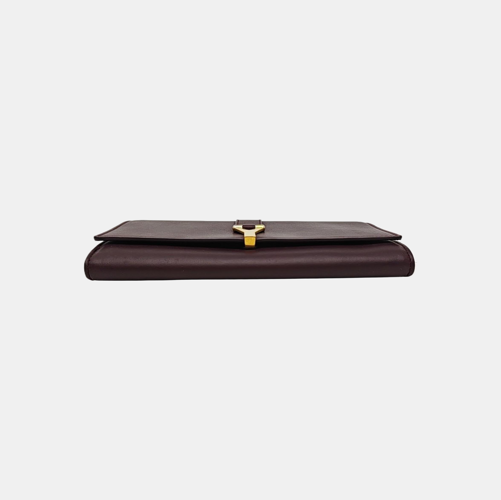 CHYC Y LIGNE Calfskin Red Wallet