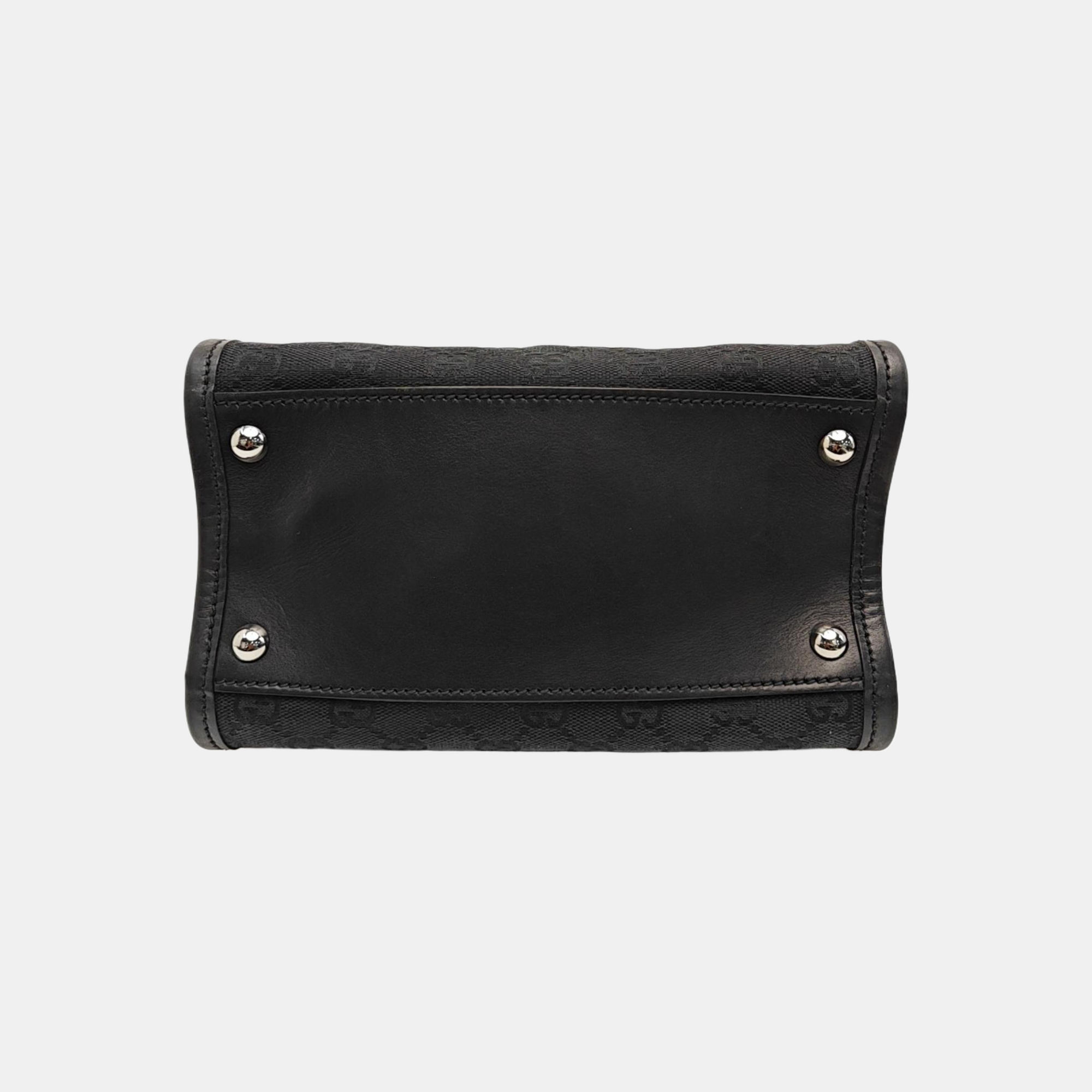 Monogram Canvas Tote Bag Black