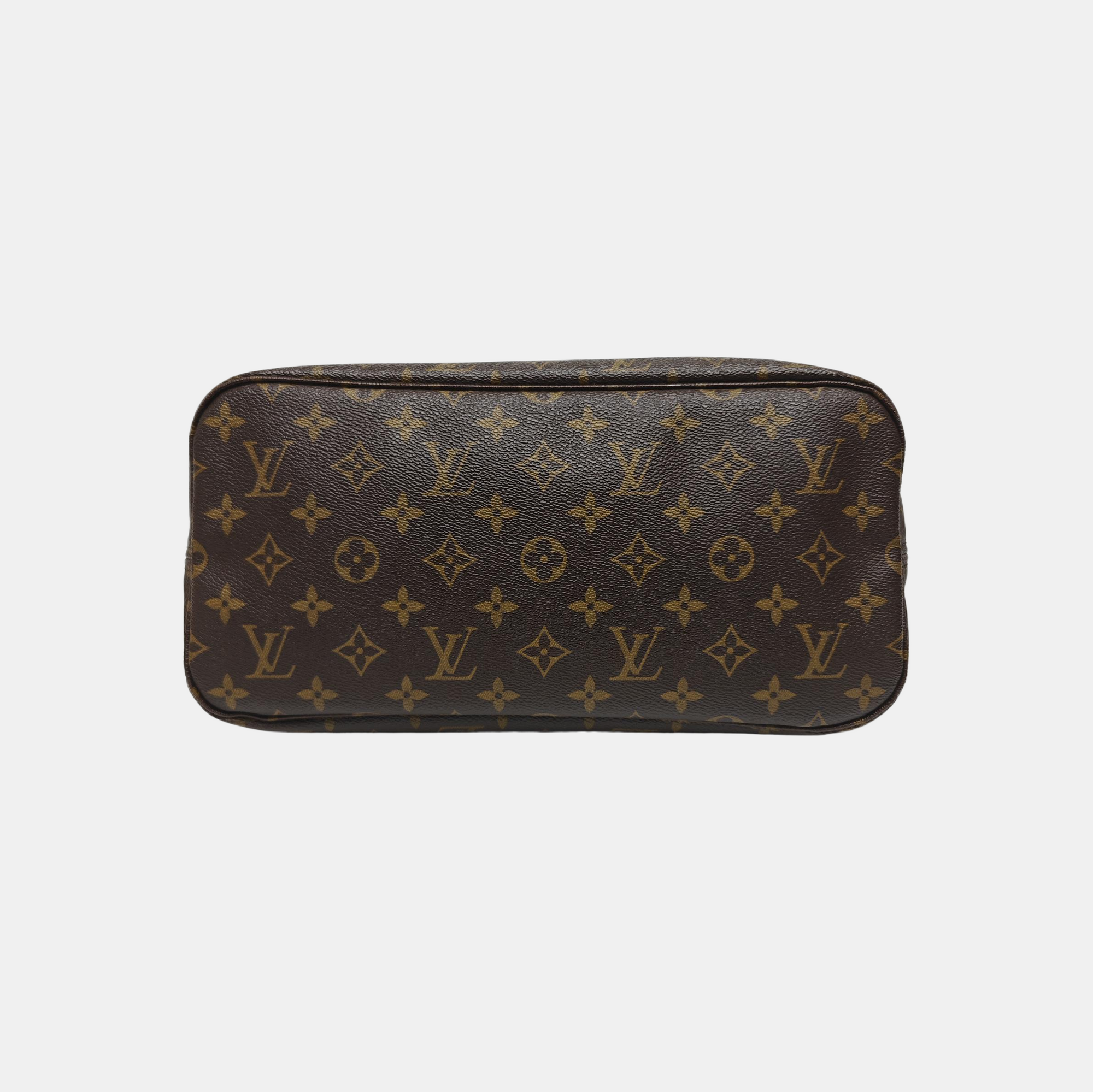 NEVERFULL MM Monogram Coated Canvas Brown