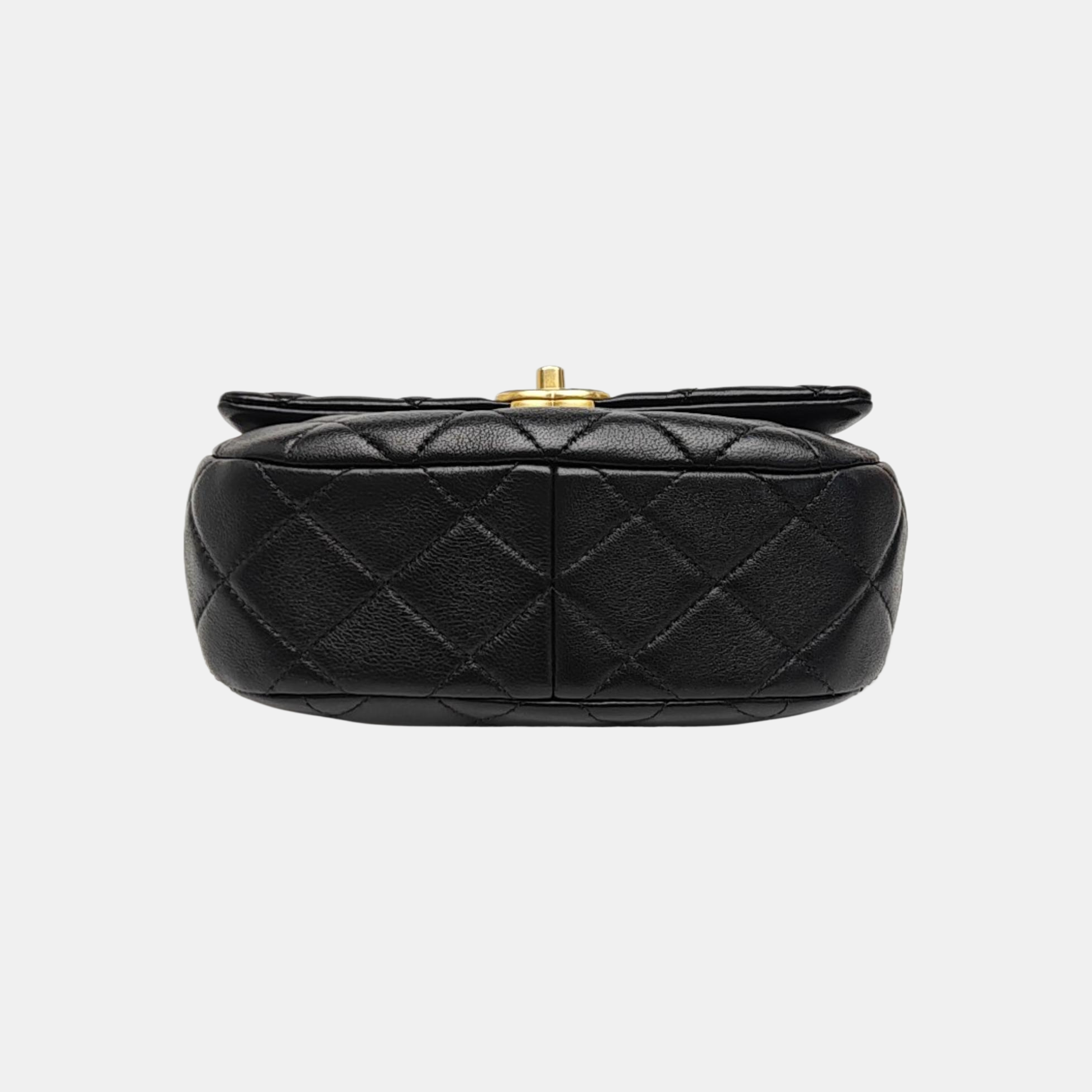 Lambskin Shoulder Bag Black