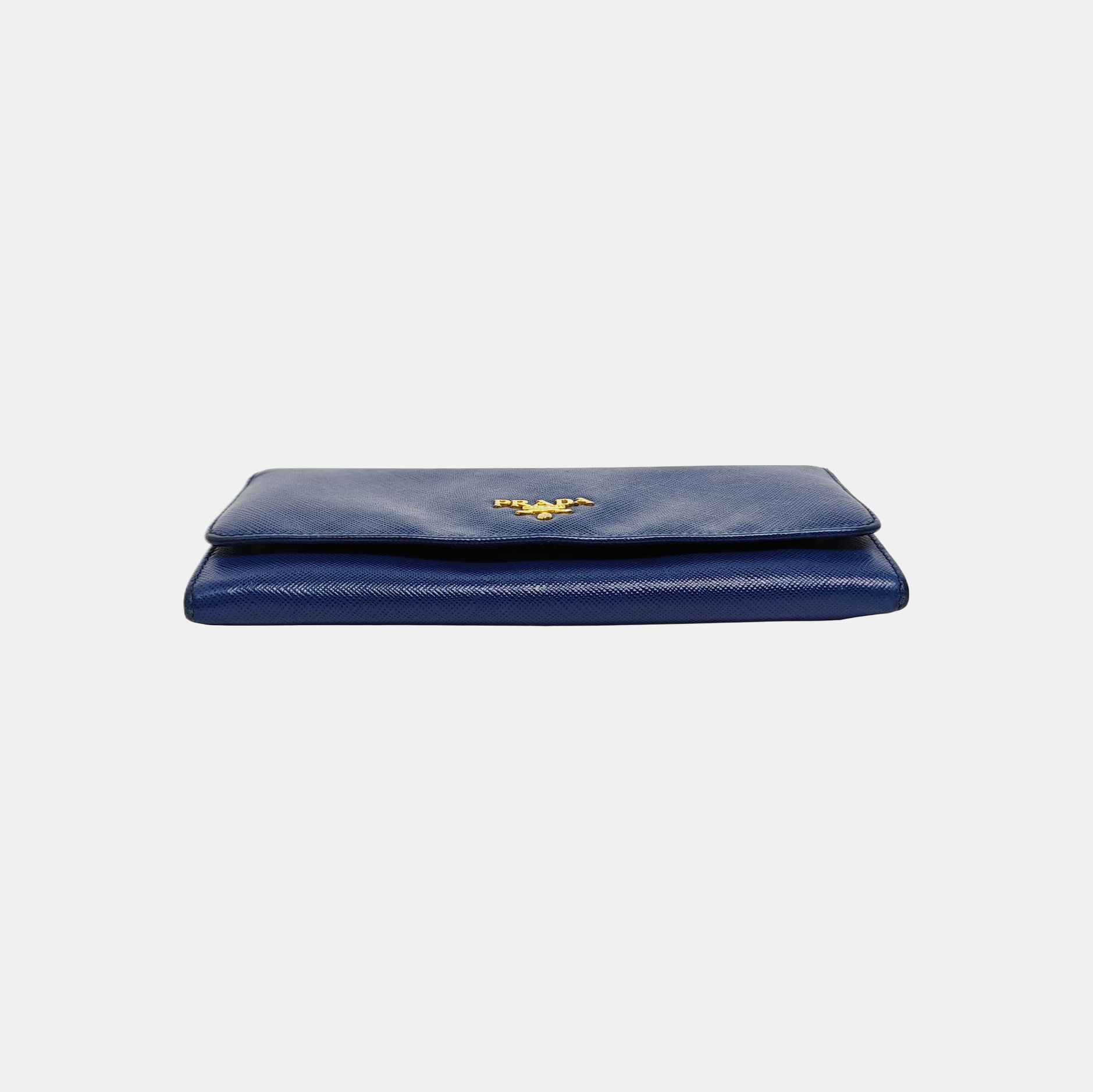 Mini Bag Saffiano Calfskin Blue Wallet