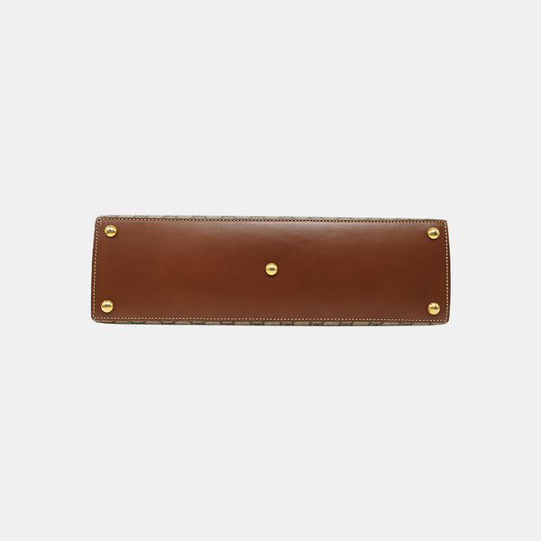 Padlock Medium Monogram Coated Canvas Beige