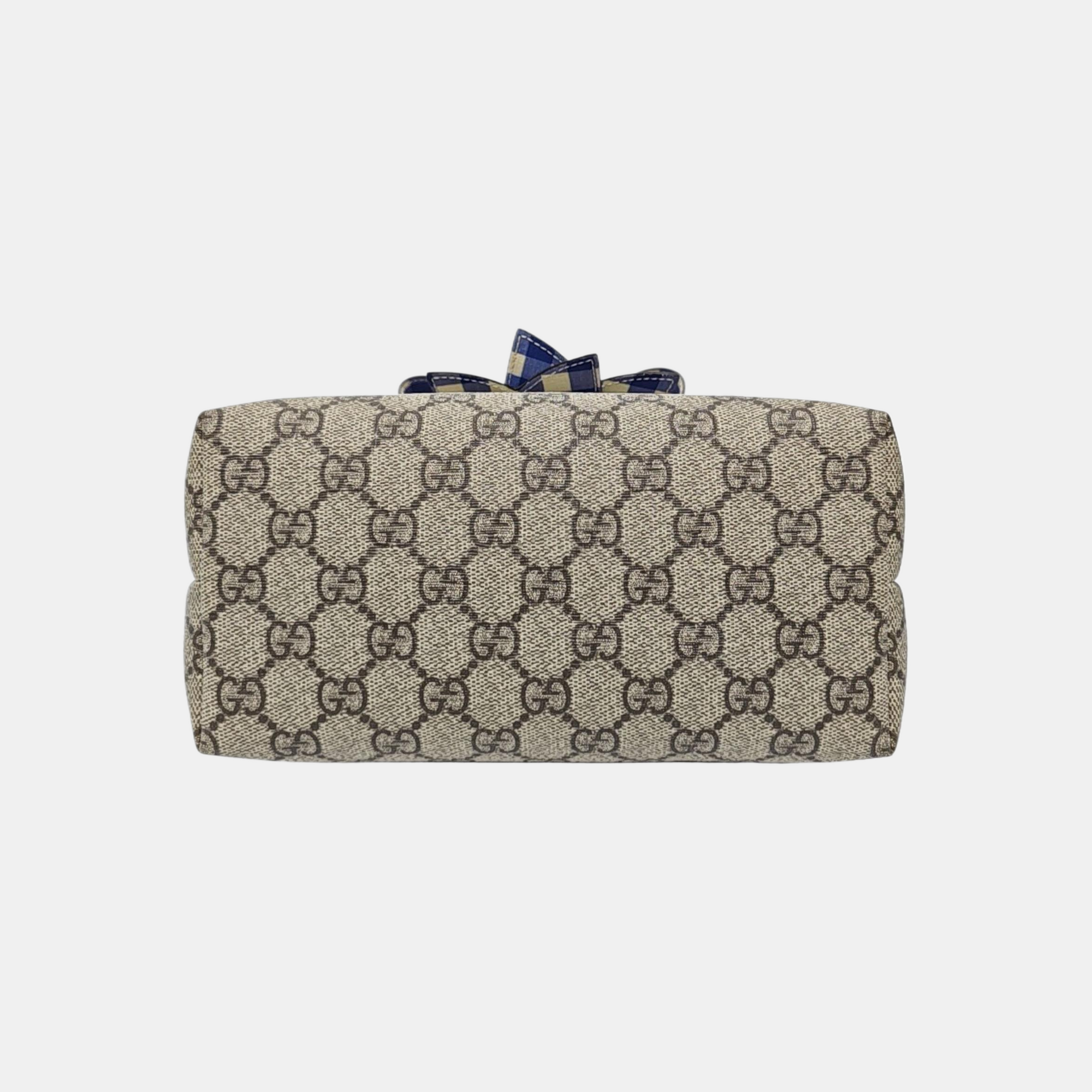 Children’s GG Bucket Monogram Coated Canvas Beige