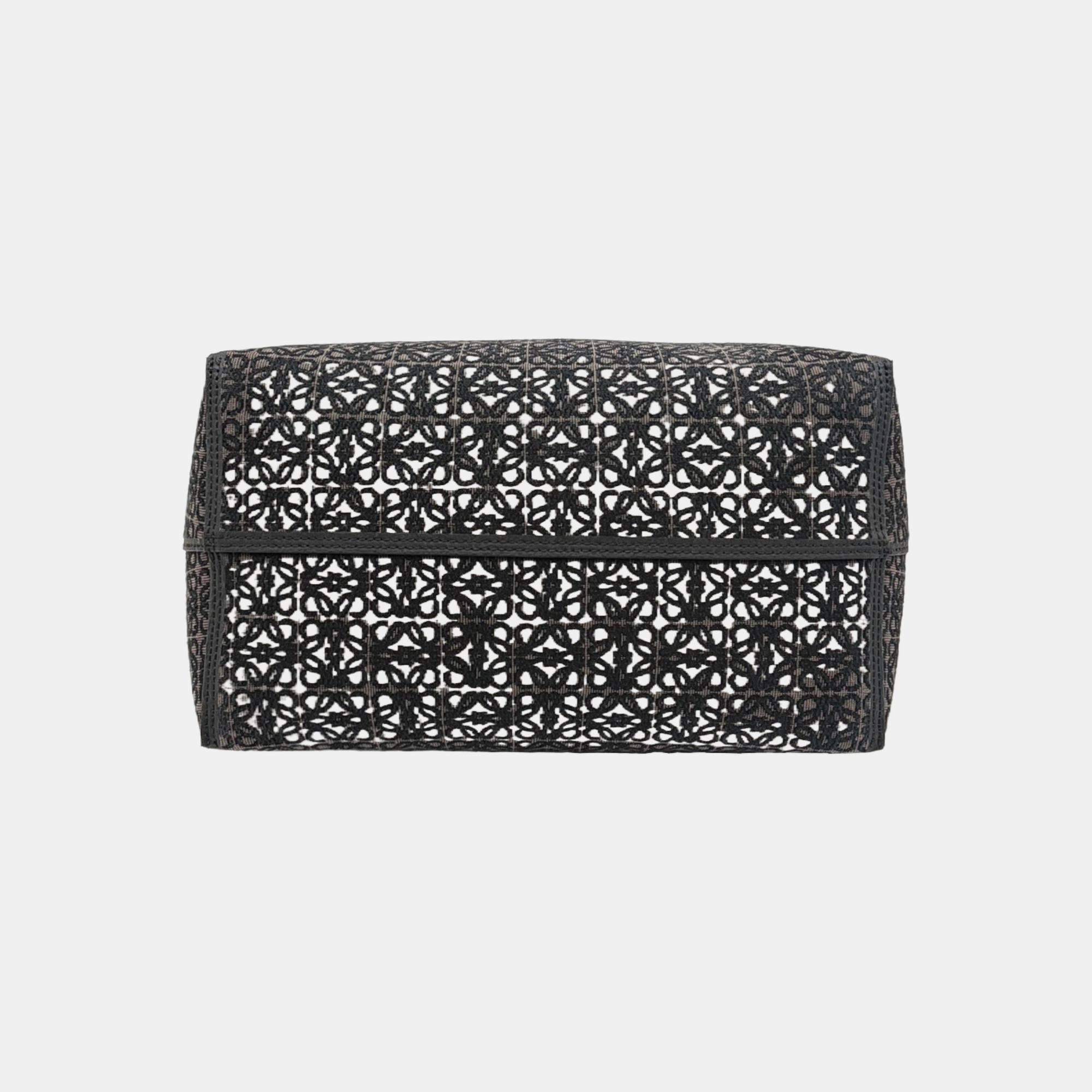 Anagram Tote Monogram Fabric Black