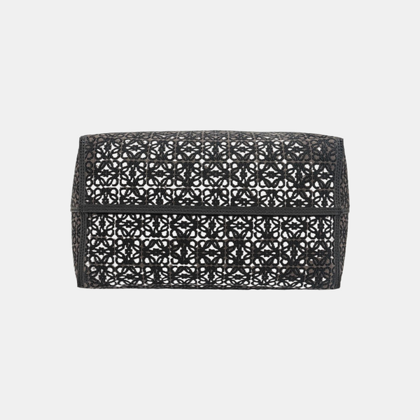 Anagram Tote Monogram Fabric Black