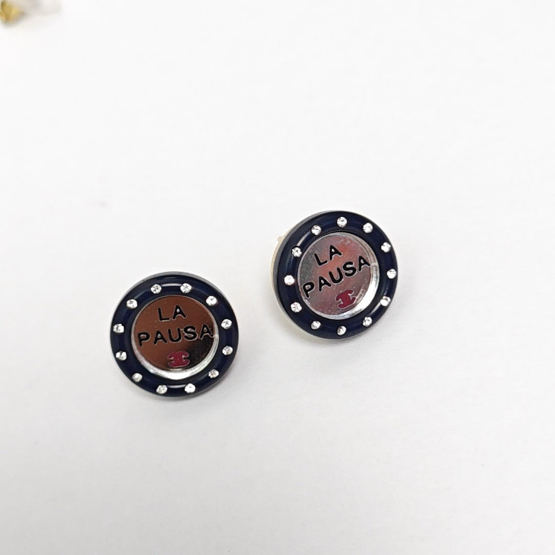 Metal Silver Stud Earrings