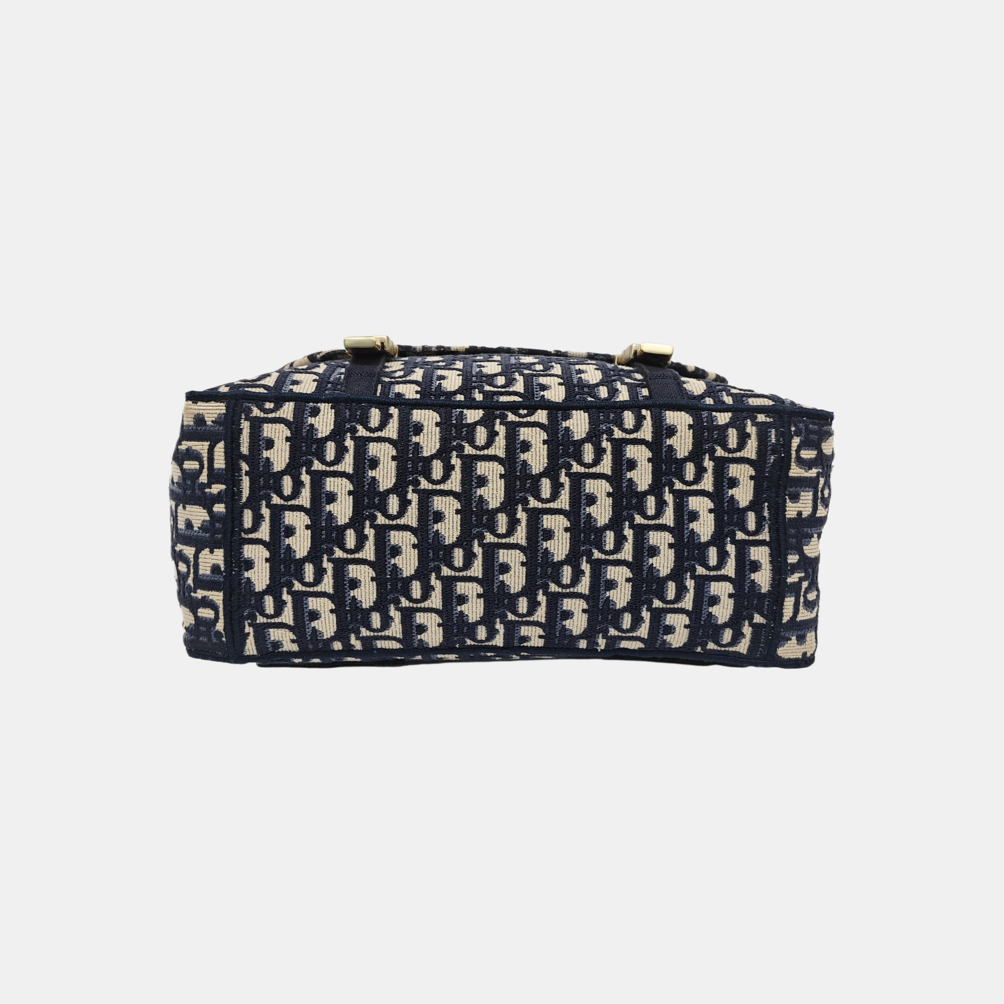 Diorcamp Medium Oblique Canvas Blue
