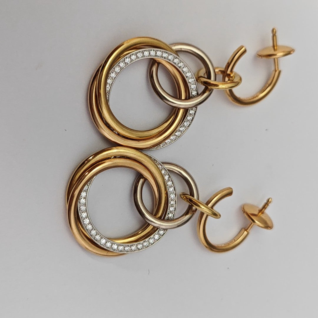 TRINITY 18k Gold Stud Earrings