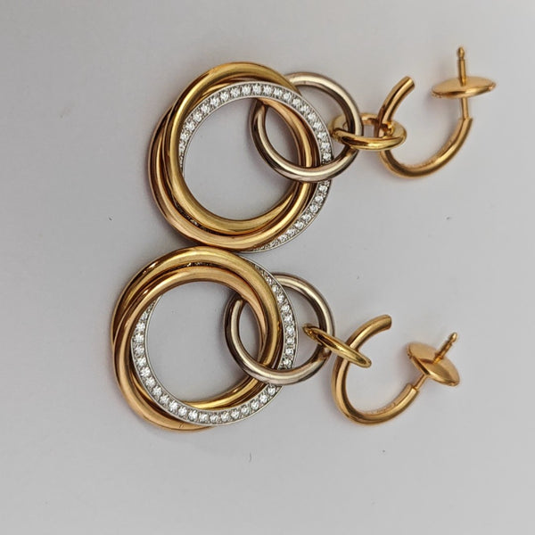 TRINITY 18k Gold Stud Earrings