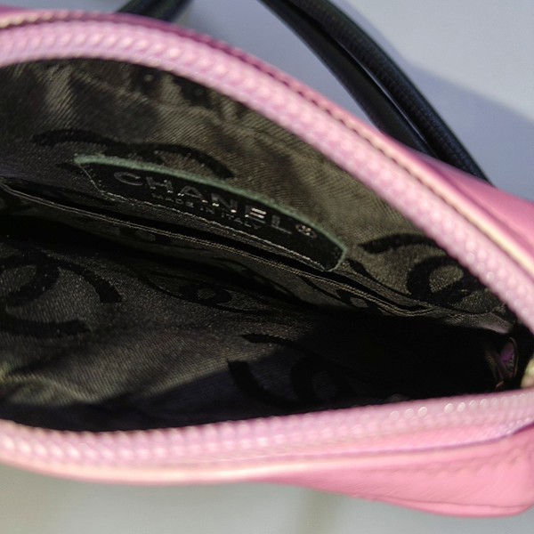 Authenticated pre-owned  CAMBON Small Quilted Calfskin Pink - Shoulder Bag at Looply