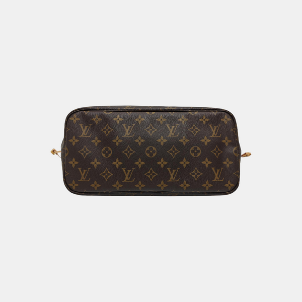 NEVERFULL MM Monogram Coated Canvas Brown