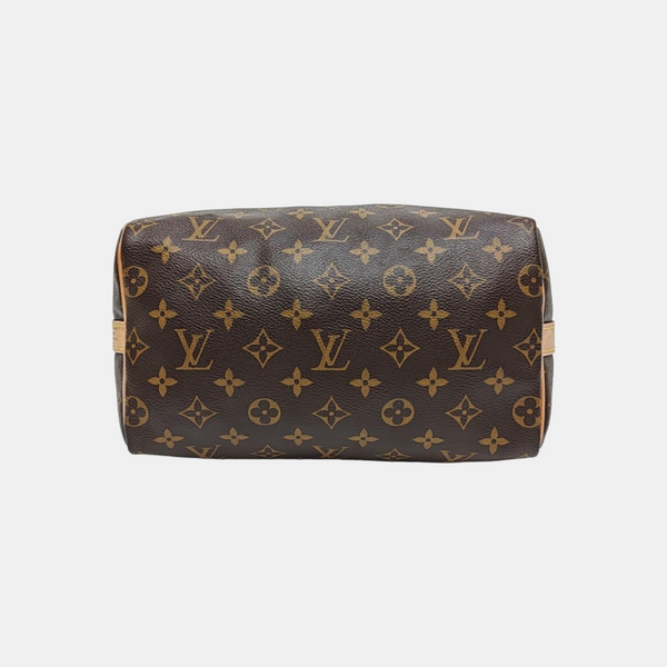 SPEEDY 25 Monogram Coated Canvas Brown