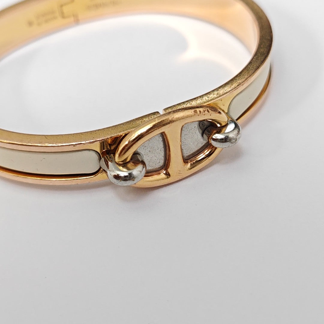 Metal White Bangle