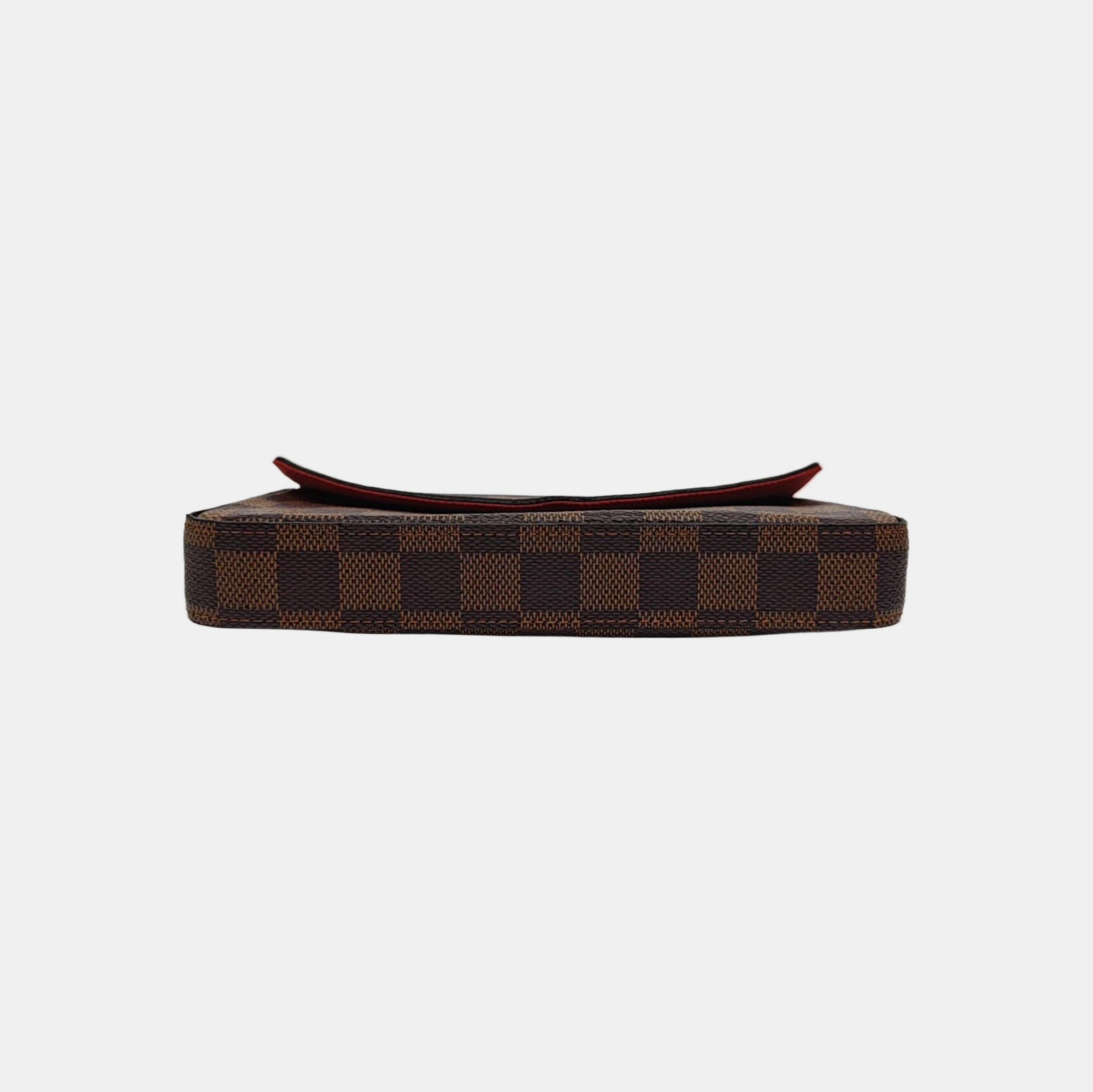 FÉLICIE Damier Ebene Coated Canvas Brown