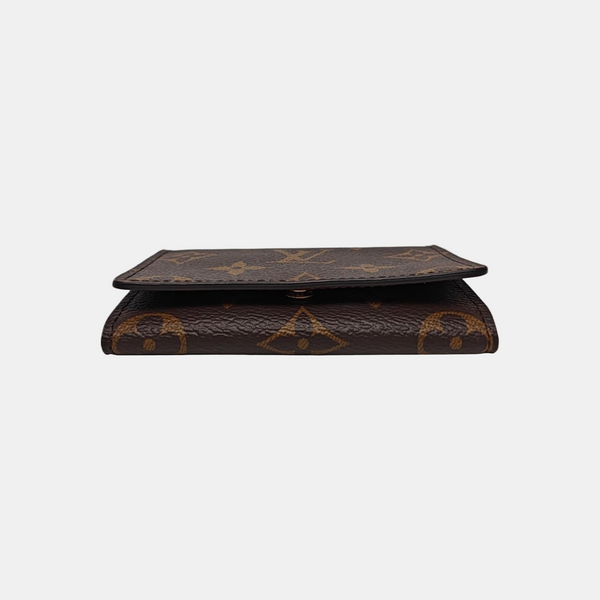 ENVELOPPE Monogram Coated Canvas Brown Wallet