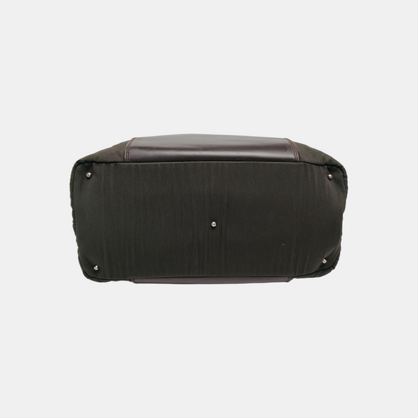 Canvas Top Handle Bag Green