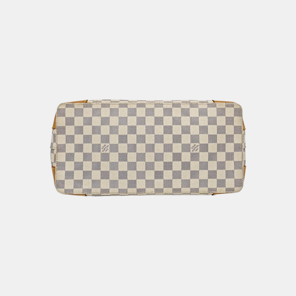HAMPSTEAD MM Damier Azur Coated Canvas White