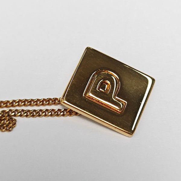 ALPHABET Brass Gold Necklace