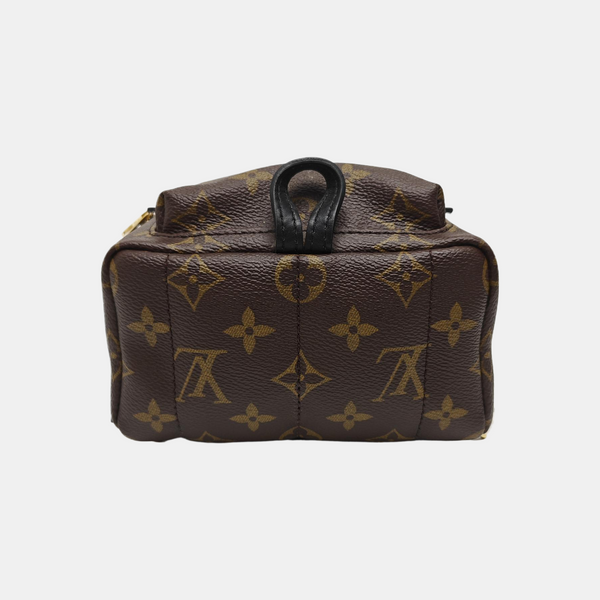PALM SPRINGS Mini Monogram Coated Canvas Brown